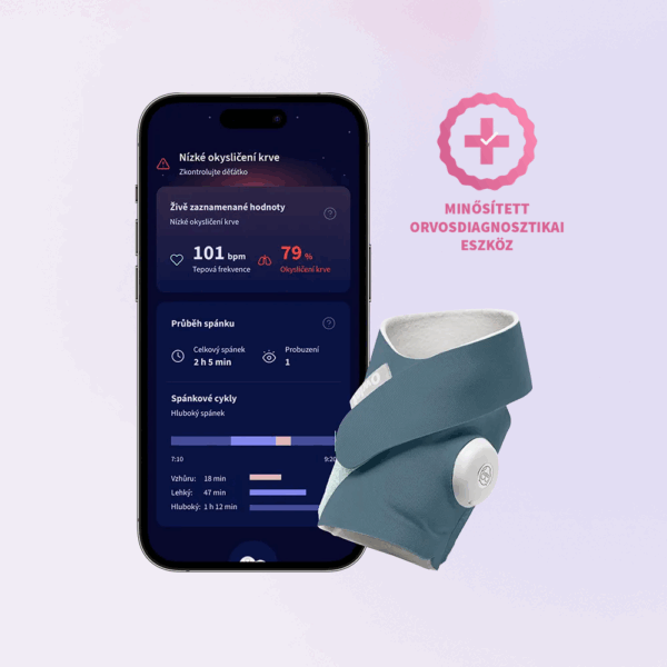 Owlet Dream Sock<sup>TM</sup>  - Owlet Okos zokni 0-18 hónapig (Éjkék)